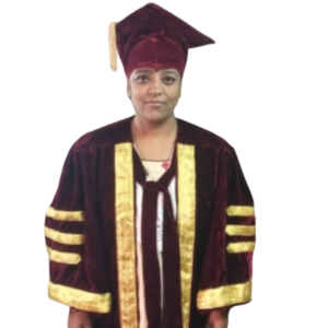 Maroon Velvet Gown for Dignitary
