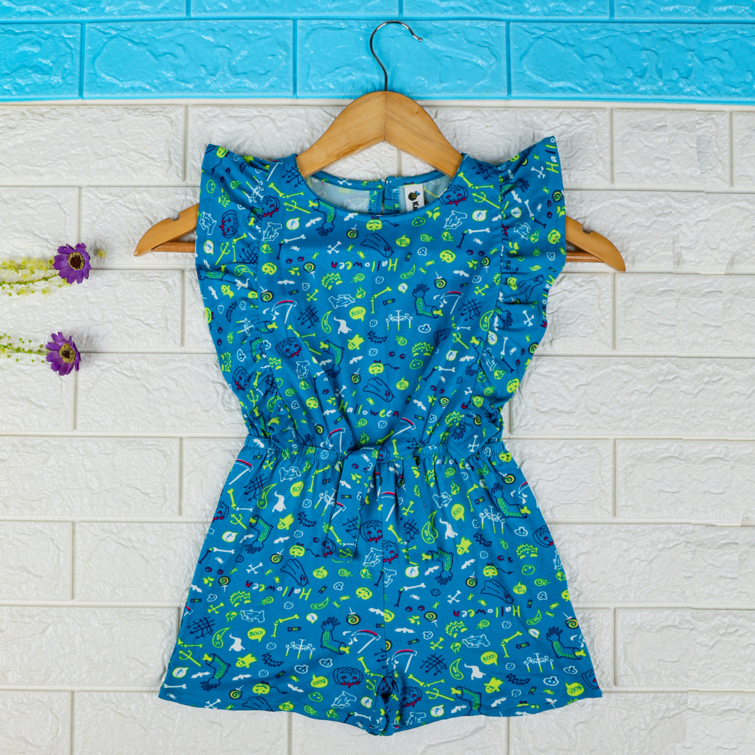 short jumpsuit in Cotton lycra for kids