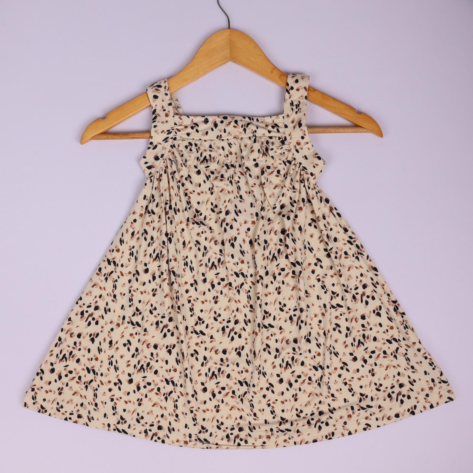printed lycra Cotton sleevless frock