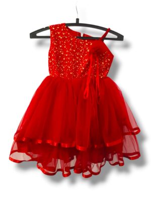 Red frock for kids for fancy dress